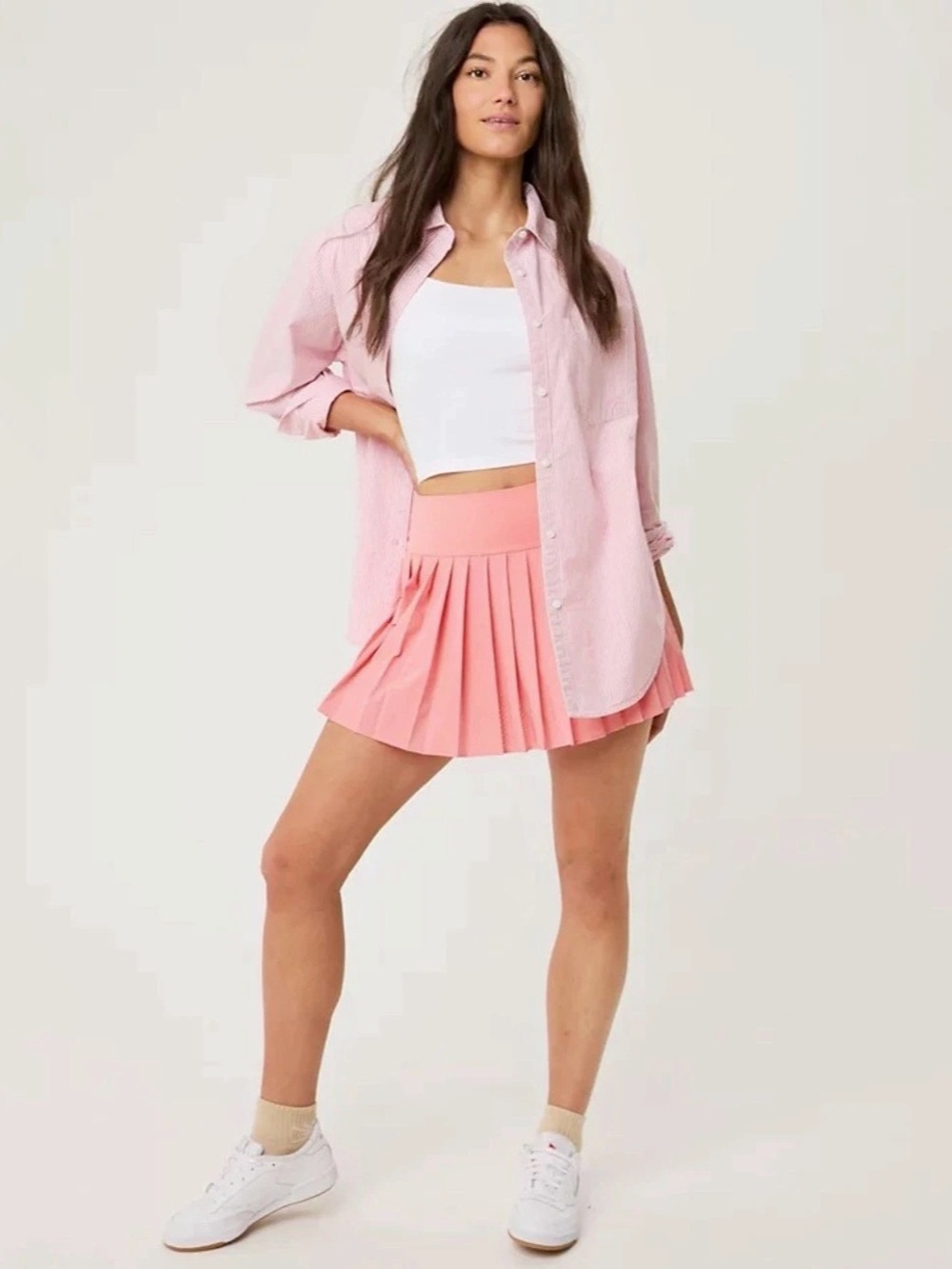 OFFLINE by Aerie Keep It Cool Pleated Pink Skort Size XS NWT